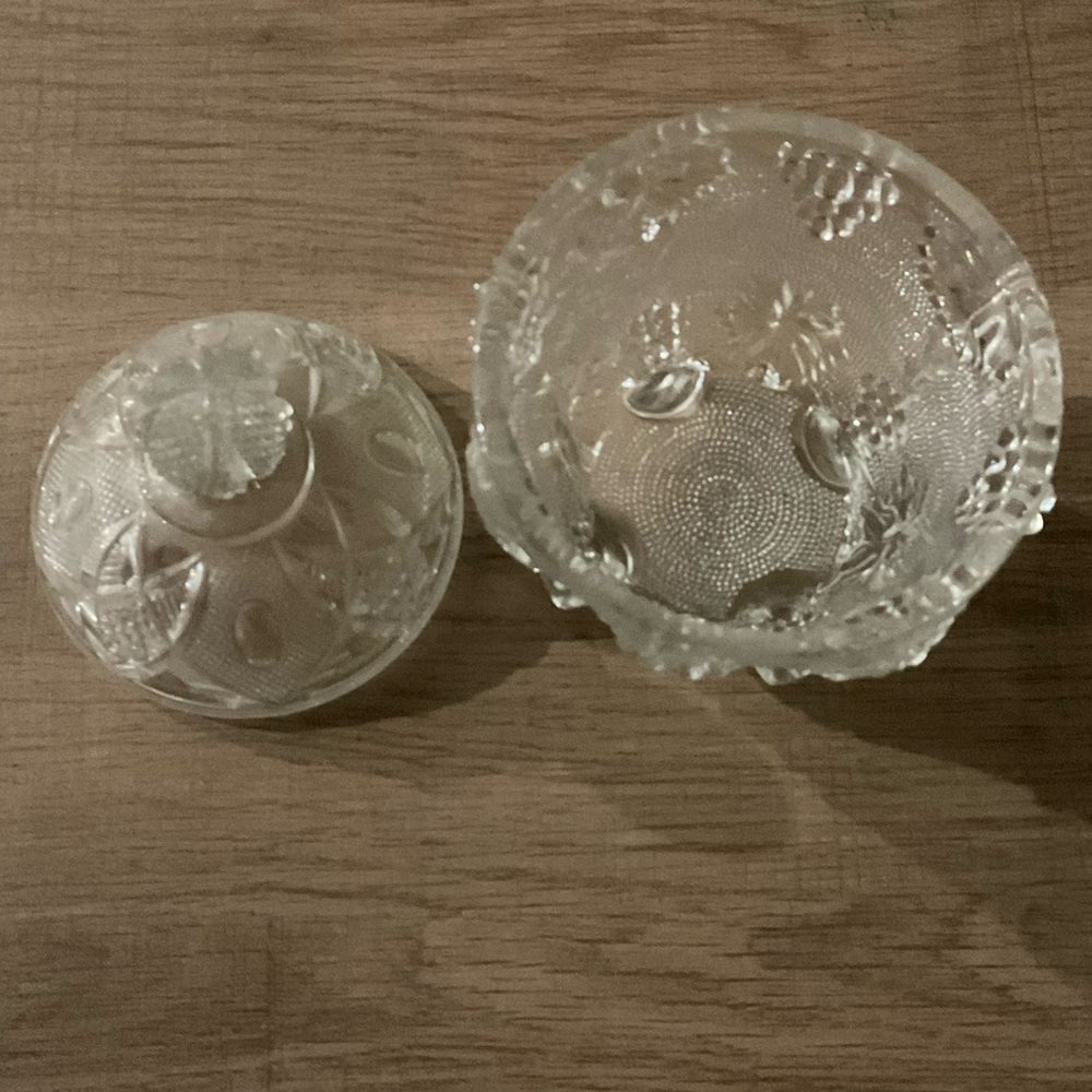 Vintage Jeanette Clear Candy Dish